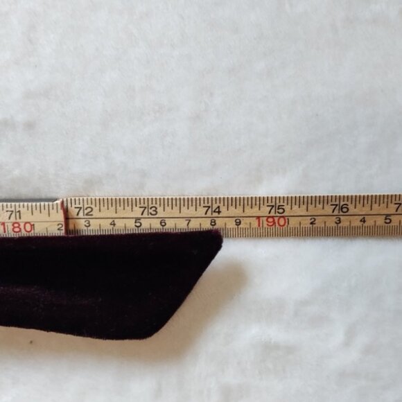 Zara Purple Velvet Floral Scarf - Picture 8 of 8